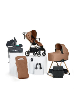 Mamas & Papas Pushchairs Vardo S Complete with Aton B2 & CC Stand - Nutmeg