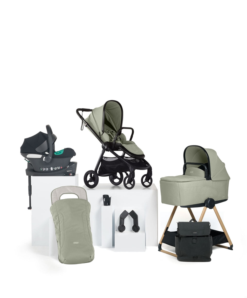 Mamas &amp; Papas Pushchairs Vardo S Complete with Aton B2 &amp; CC Stand - Sage