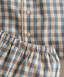 Mamas & Papas Pyjamas & Nightwear Bear Gingham Pyjama Set