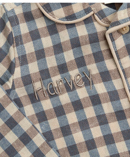 Mamas & Papas Pyjamas & Nightwear Bear Gingham Pyjama Set