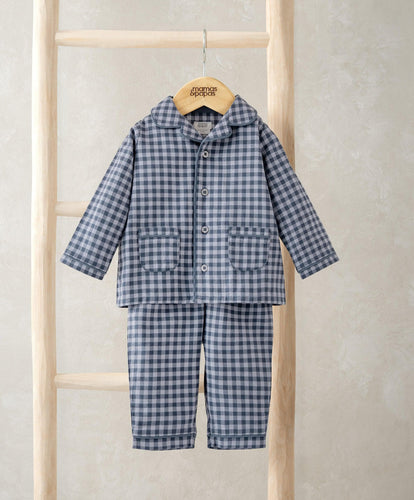 Mamas & Papas Pyjamas & Nightwear Blue Gingham Pyjamas
