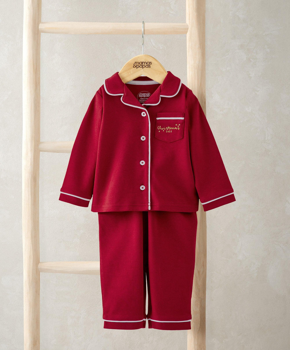 Mamas &amp; Papas Pyjamas &amp; Nightwear Classic Red Christmas Pyjamas