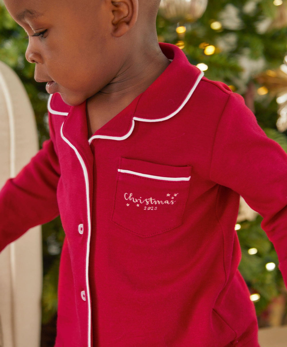 Mamas &amp; Papas Pyjamas &amp; Nightwear Classic Red Christmas Pyjamas