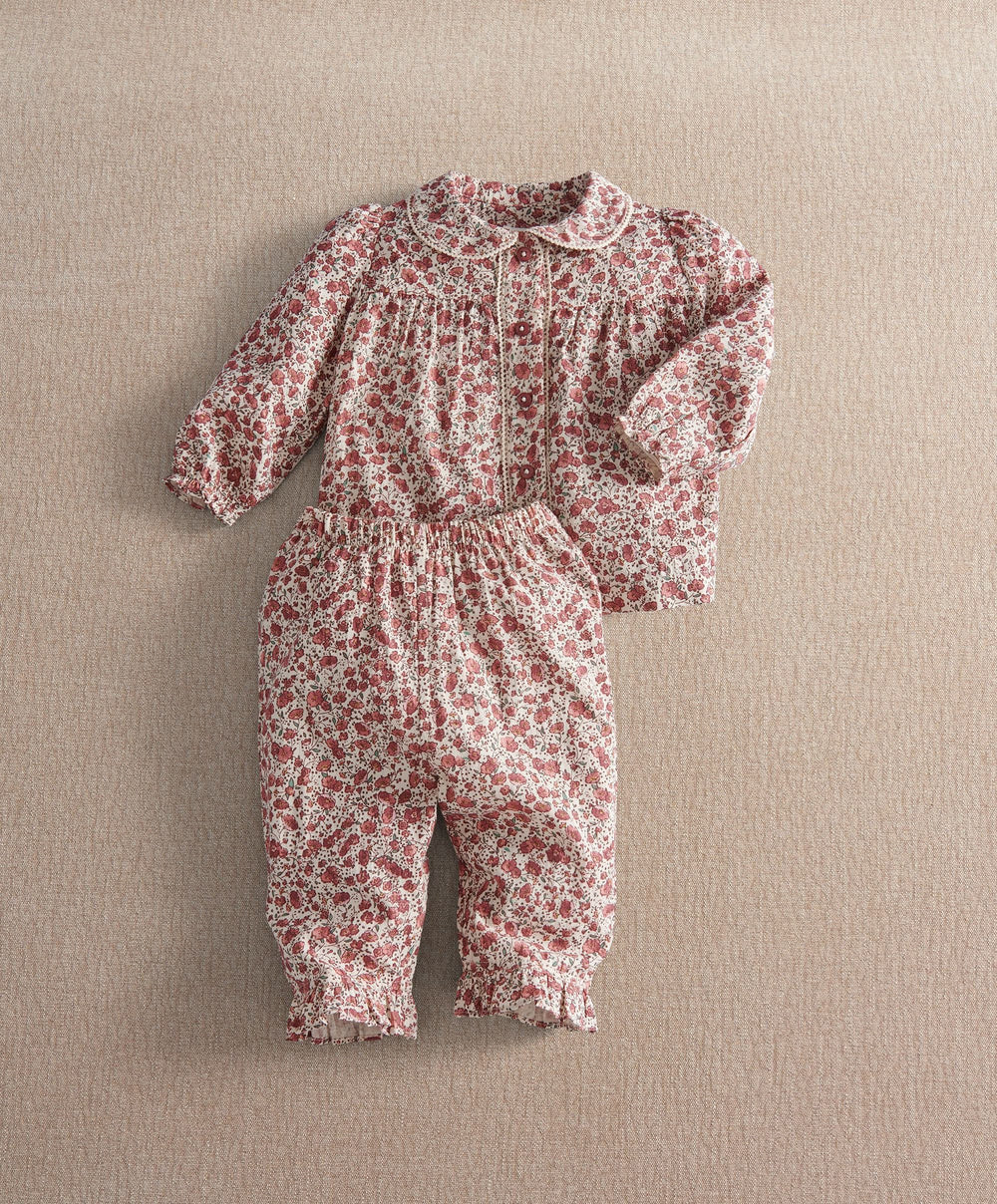 Mamas &amp; Papas Pyjamas &amp; Nightwear Collared Floral Pyjama Set