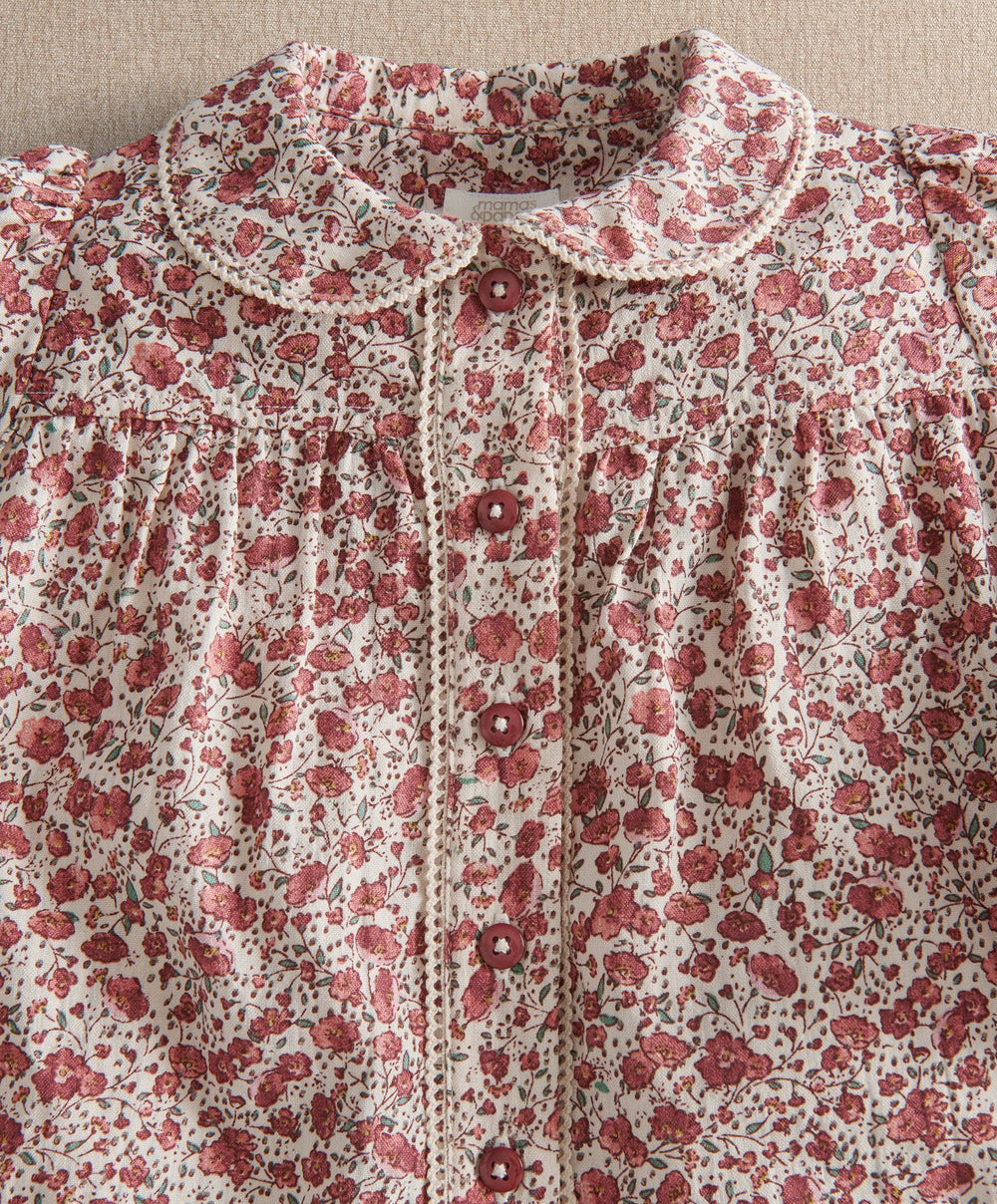 Mamas &amp; Papas Pyjamas &amp; Nightwear Collared Floral Pyjama Set