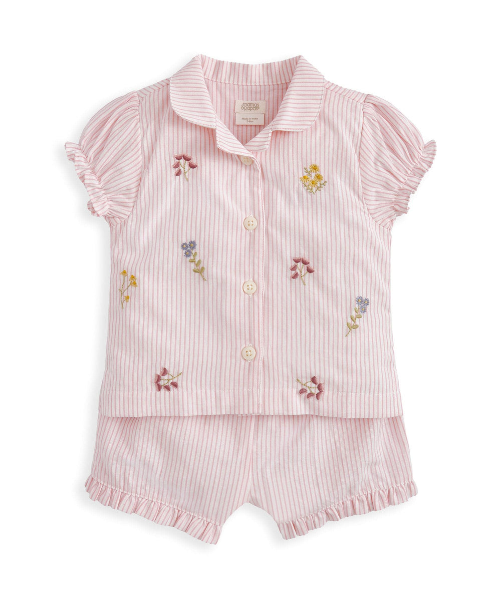 Mamas &amp; Papas Pyjamas &amp; Nightwear Embroidered Woven Pyjamas