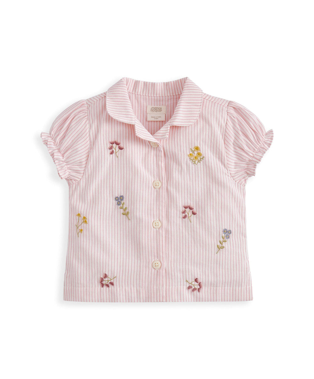 Mamas &amp; Papas Pyjamas &amp; Nightwear Embroidered Woven Pyjamas