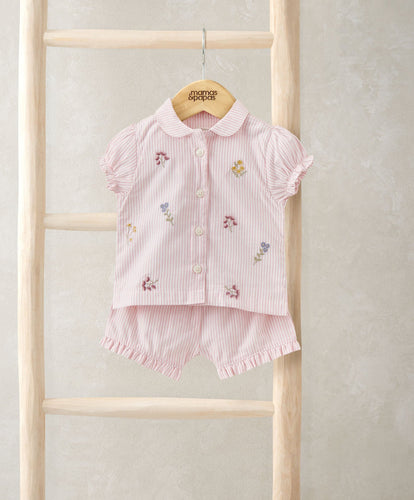 Mamas & Papas Pyjamas & Nightwear Embroidered Woven Pyjamas