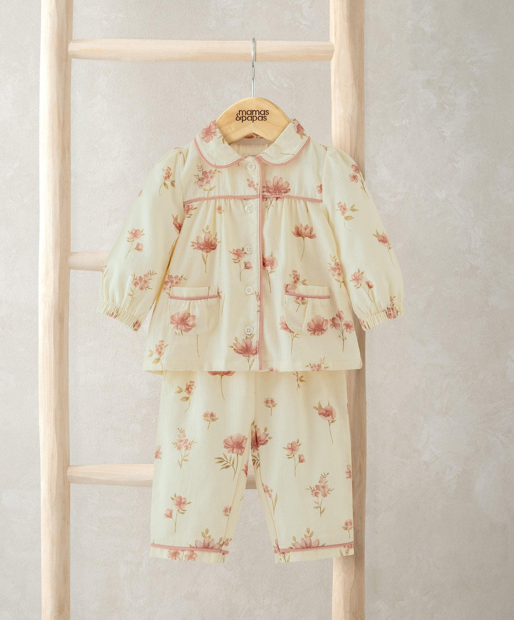 Mamas &amp; Papas Pyjamas &amp; Nightwear Floral Woven Pyjamas