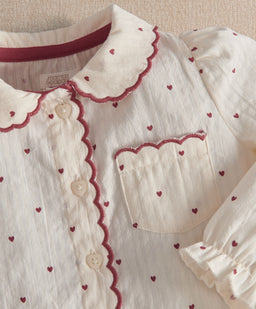 Mamas & Papas Pyjamas & Nightwear Heart Long Sleeve Pyjama Sets