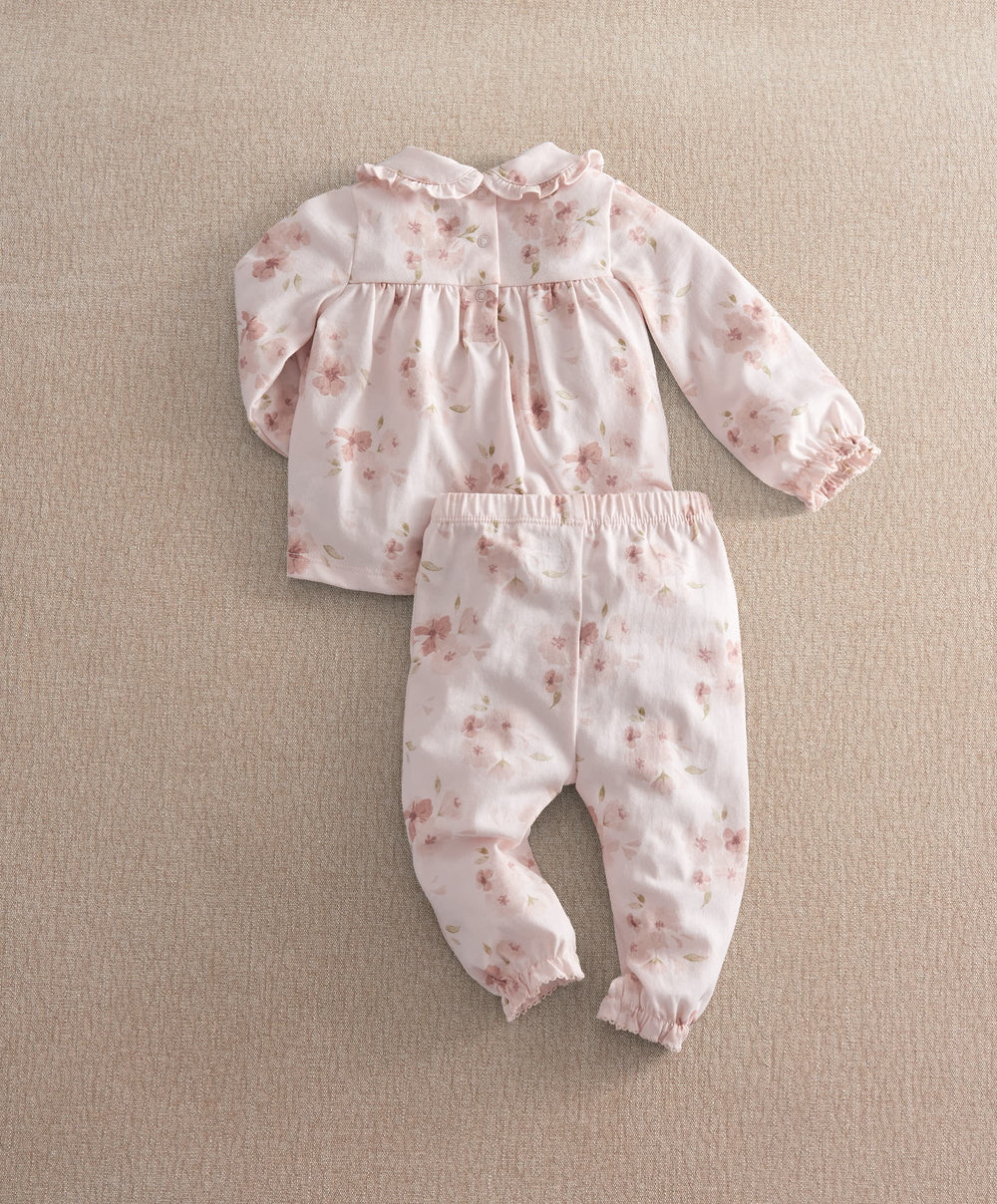 Mamas &amp; Papas Pyjamas &amp; Nightwear Jersey Watercolour Floral Pyjamas