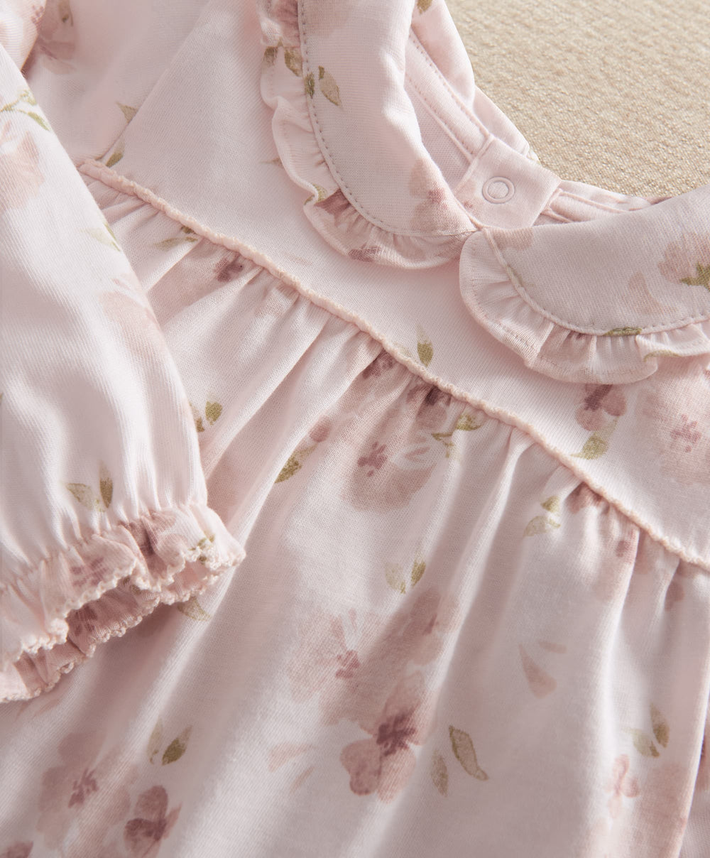 Mamas &amp; Papas Pyjamas &amp; Nightwear Jersey Watercolour Floral Pyjamas