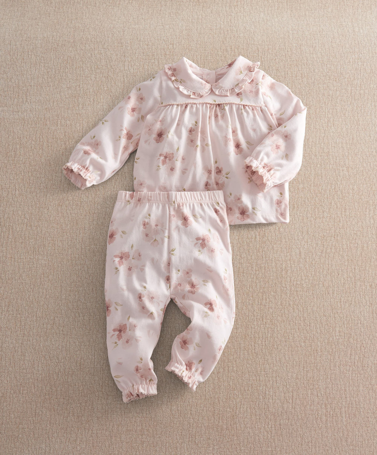 Mamas & Papas Pyjamas & Nightwear Jersey Watercolour Floral Pyjamas