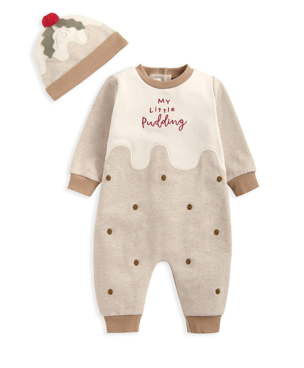 Mamas &amp; Papas Pyjamas &amp; Nightwear Little Pudding Romper &amp; Hat