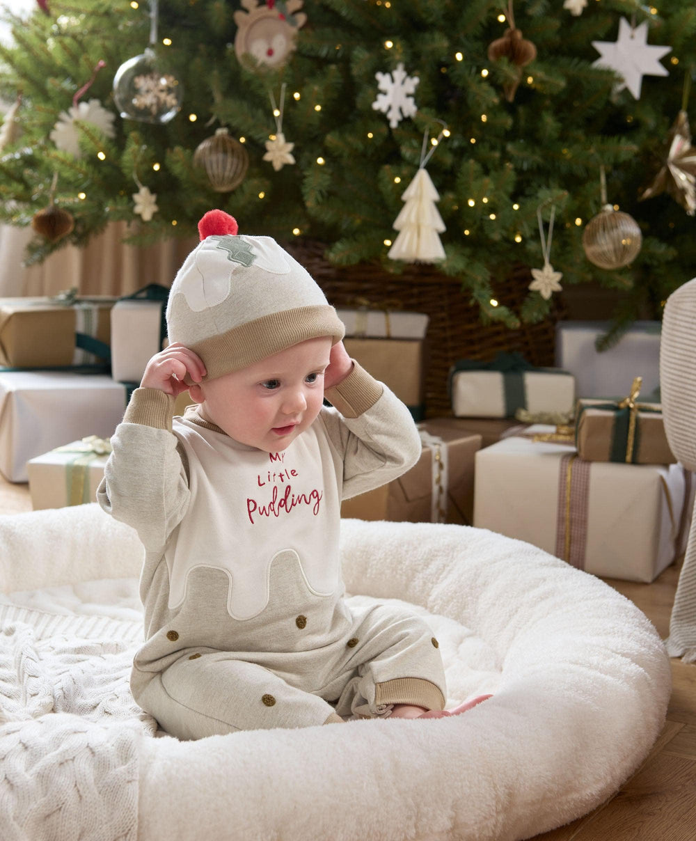 Mamas &amp; Papas Pyjamas &amp; Nightwear Little Pudding Romper &amp; Hat