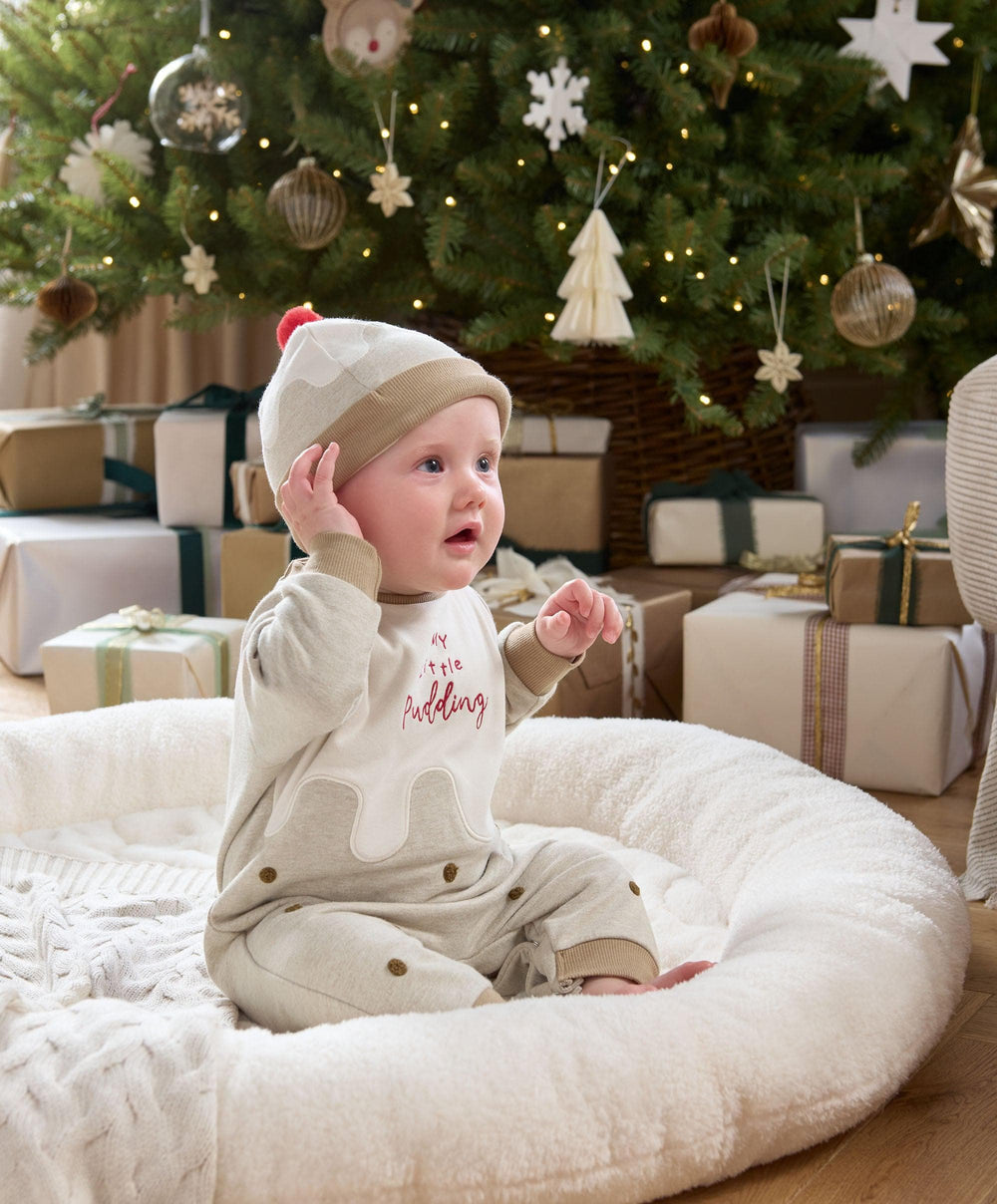 Mamas &amp; Papas Pyjamas &amp; Nightwear Little Pudding Romper &amp; Hat