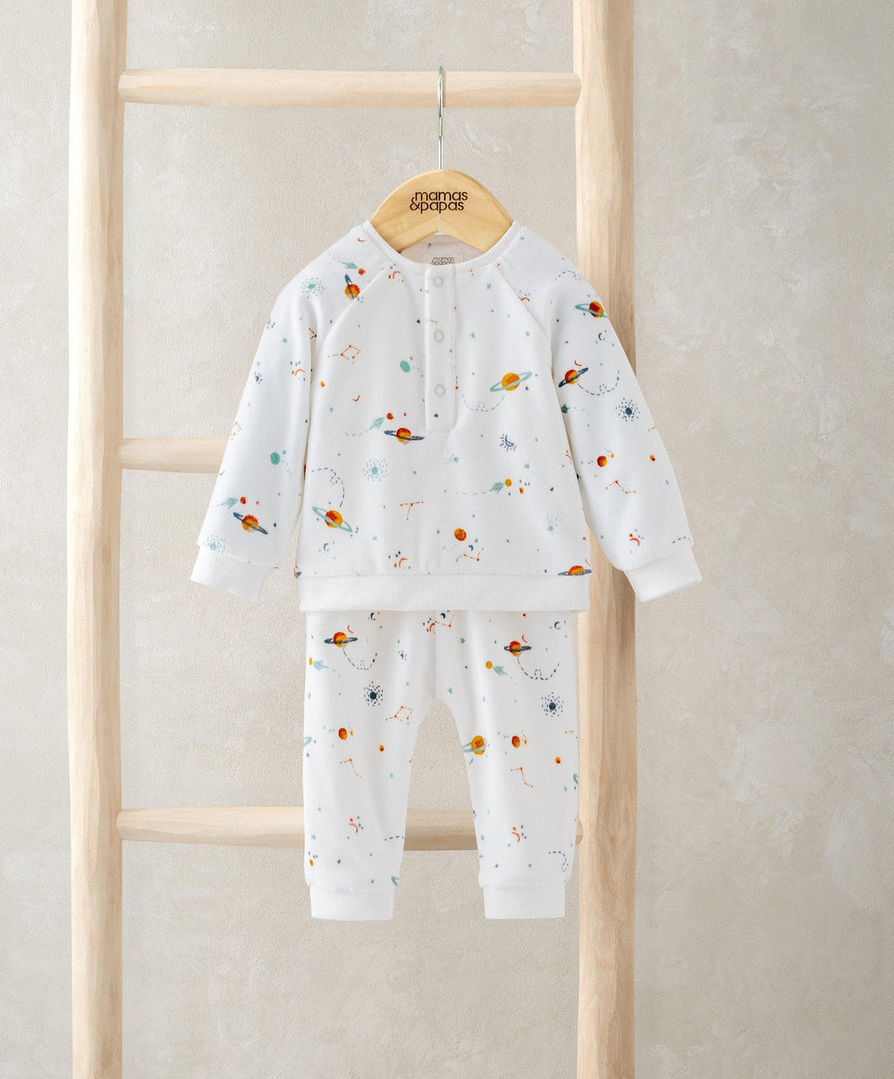 Mamas &amp; Papas Pyjamas &amp; Nightwear Planets Velour Pyjamas