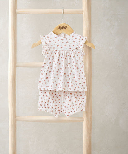 Mamas & Papas Pyjamas & Nightwear Rose Print Short Pyjamas