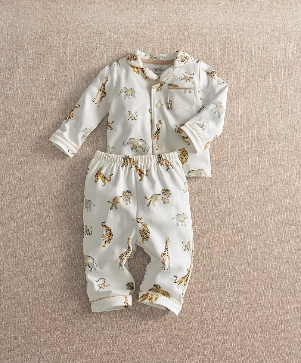 Mamas &amp; Papas Pyjamas &amp; Nightwear Safari Jersey Pyjama Set