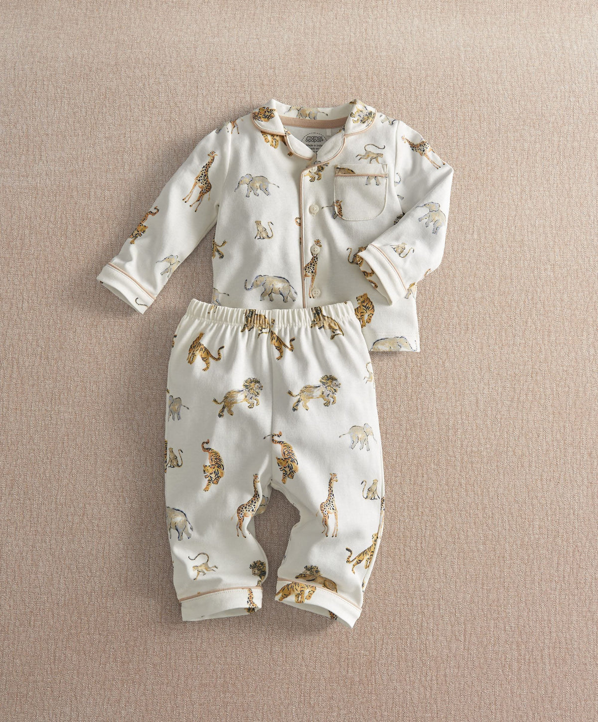Mamas & Papas Pyjamas & Nightwear Safari Jersey Pyjama Set