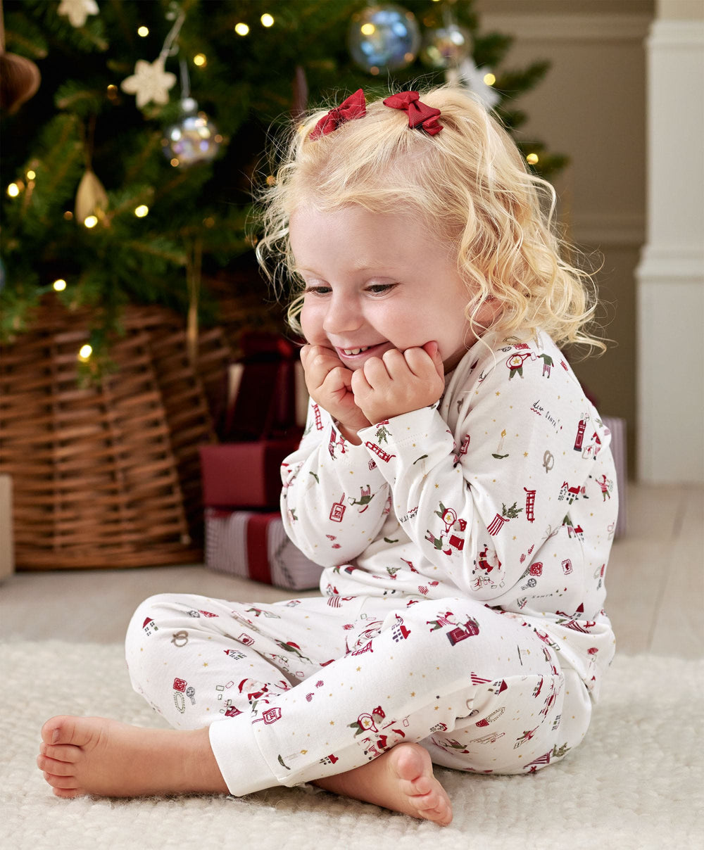 Mamas &amp; Papas Pyjamas &amp; Nightwear Santa Christmas Print Pyjamas