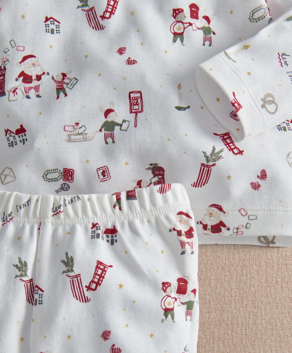 Mamas &amp; Papas Pyjamas &amp; Nightwear Santa Christmas Print Pyjamas