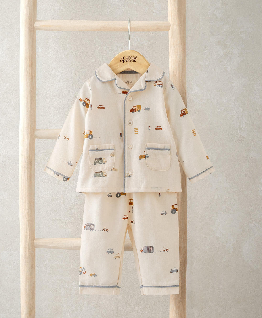 Mamas &amp; Papas Pyjamas &amp; Nightwear Transport Print Pyjamas