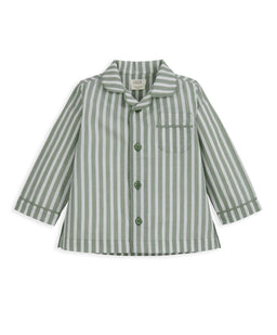 Mamas & Papas Pyjamas & Nightwear Woven Green Stripe Pyjamas