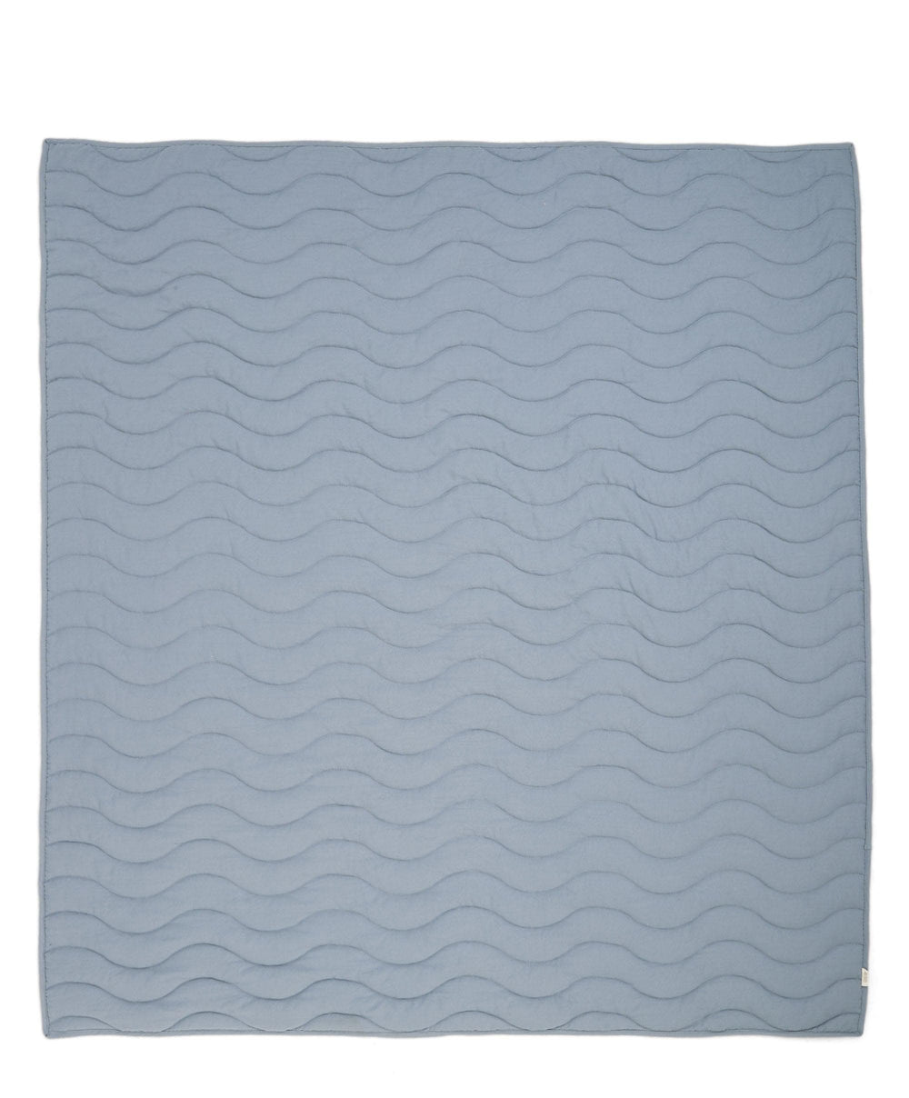 Mamas &amp; Papas Quilts &amp; Coverlets Quilt (3 Tog) - Blue Mustard Wave