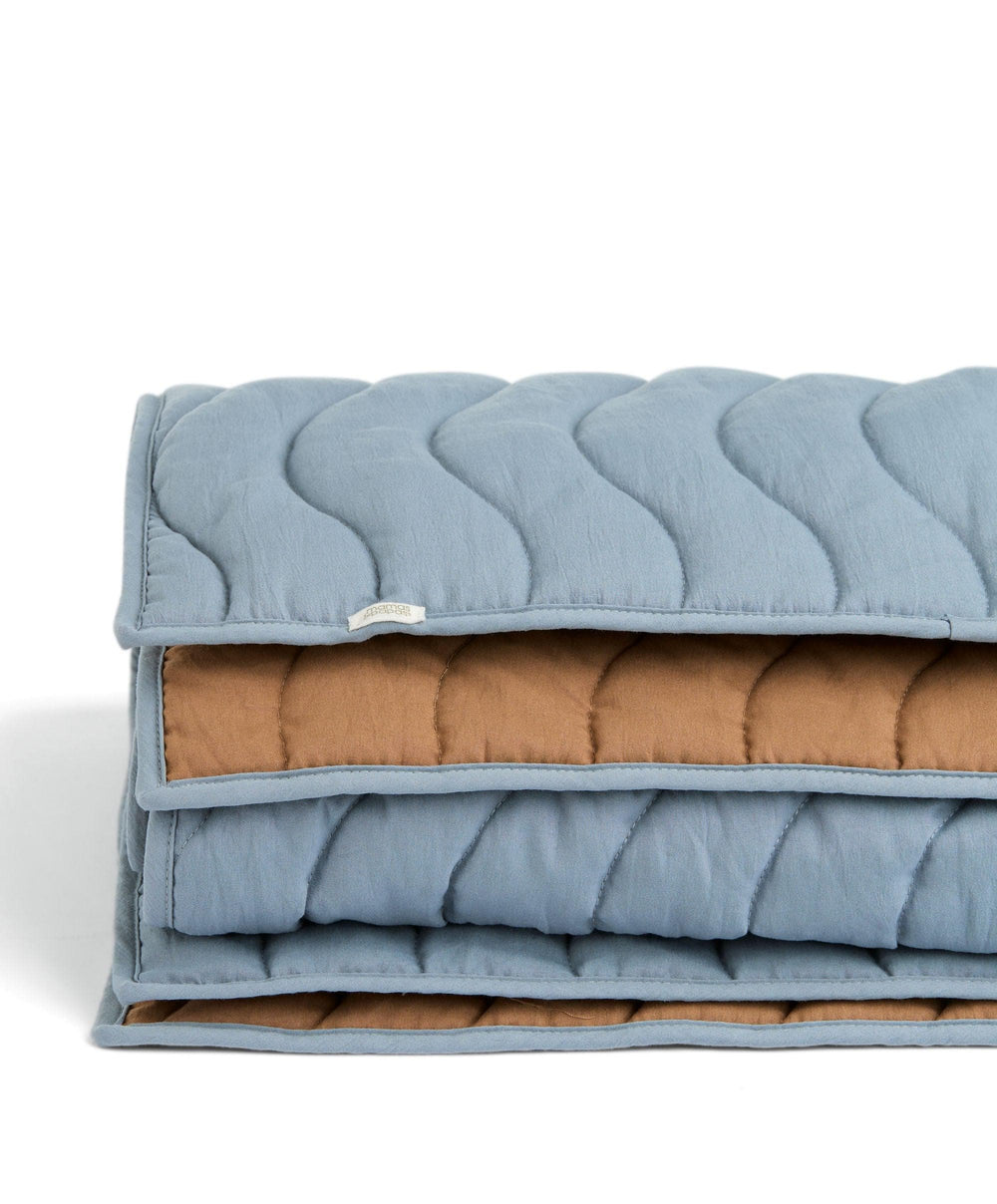 Mamas &amp; Papas Quilts &amp; Coverlets Quilt (3 Tog) - Blue Mustard Wave