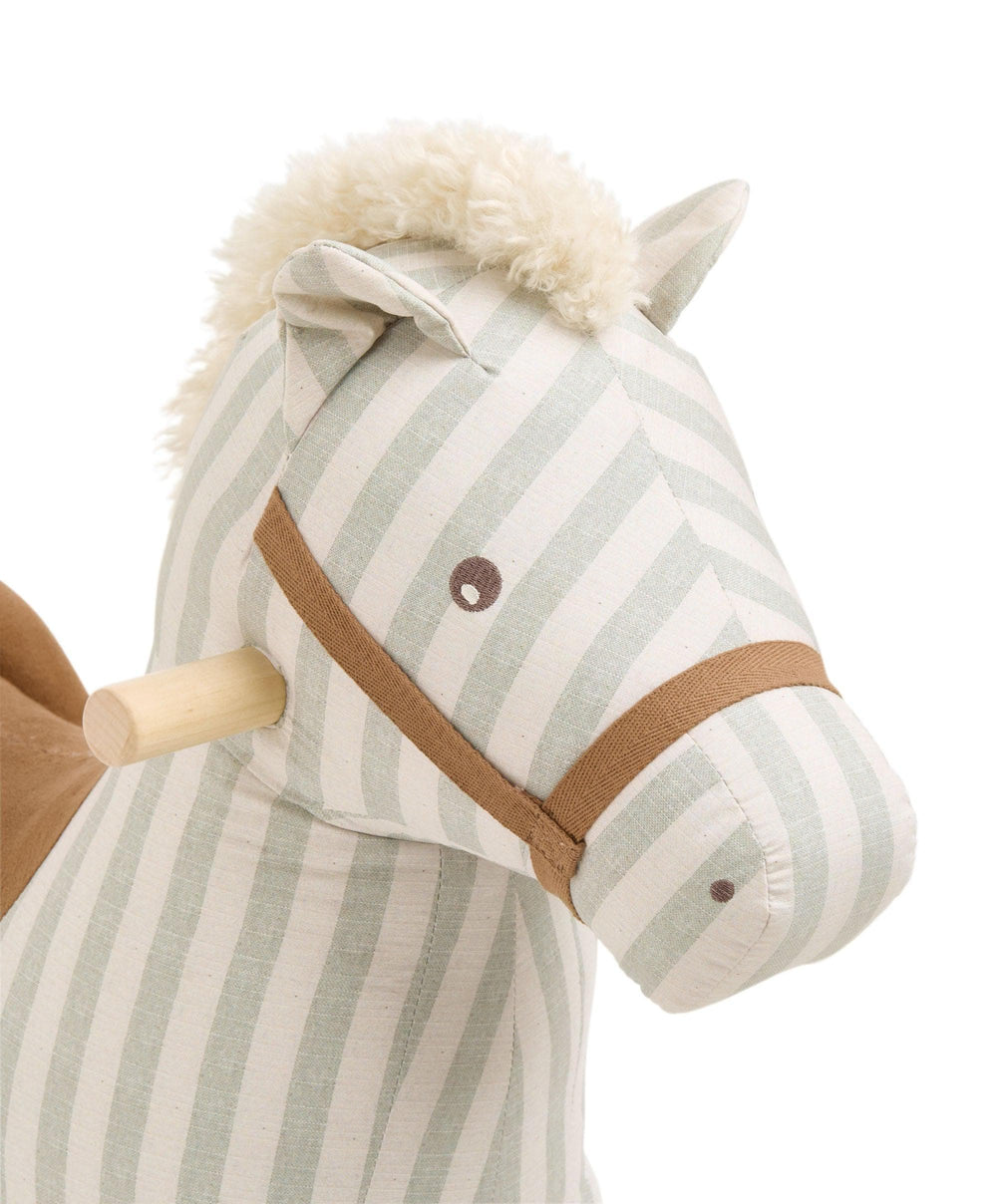 Mamas &amp; Papas Rocking Animals Rocking Horse - Sage Green Stripe