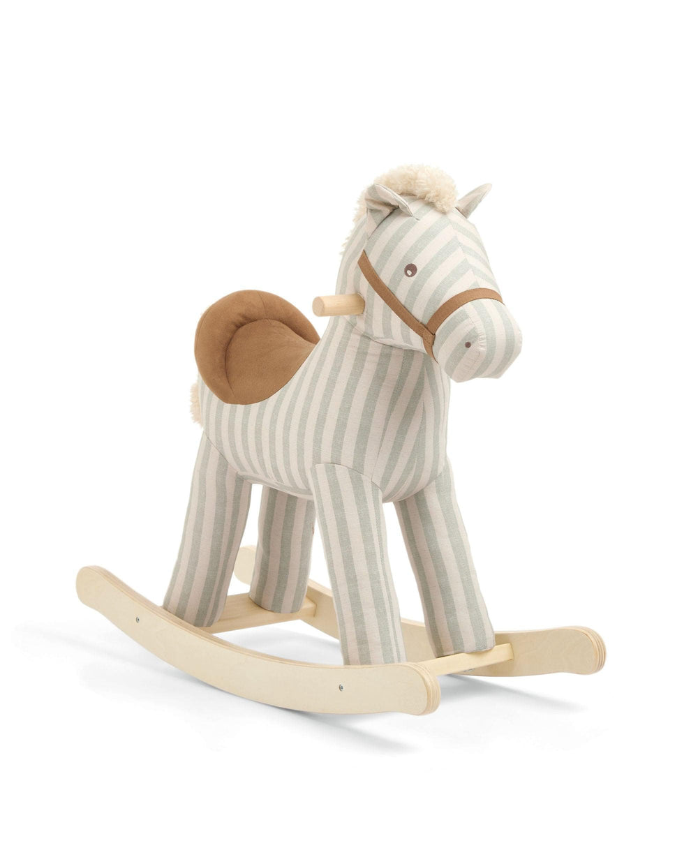 Mamas &amp; Papas Rocking Animals Rocking Horse - Sage Green Stripe