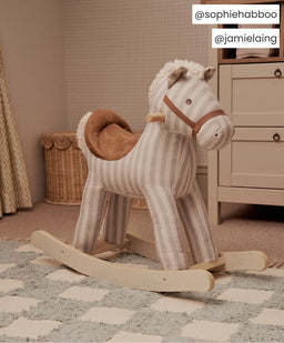 Mamas & Papas Rocking Animals Rocking Horse - Sage Green Stripe