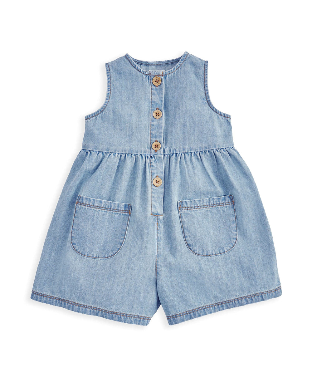 Mamas &amp; Papas Rompers Chambray Romper