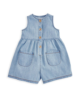 Mamas & Papas Rompers Chambray Romper