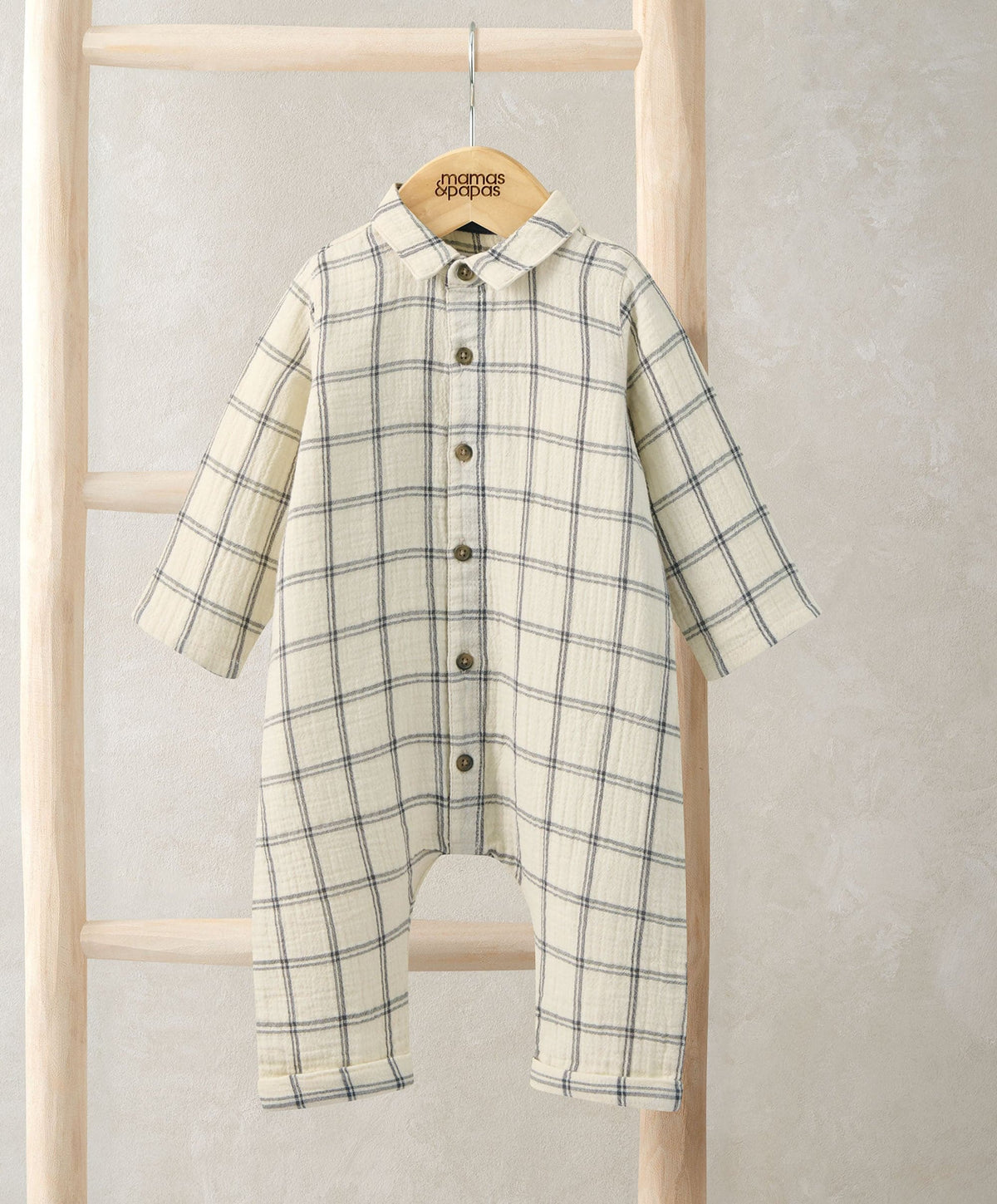 Mamas & Papas Rompers Check Romper