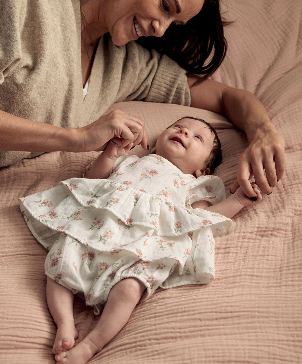 Mamas &amp; Papas Rompers Daisy Peplum Shortie Romper