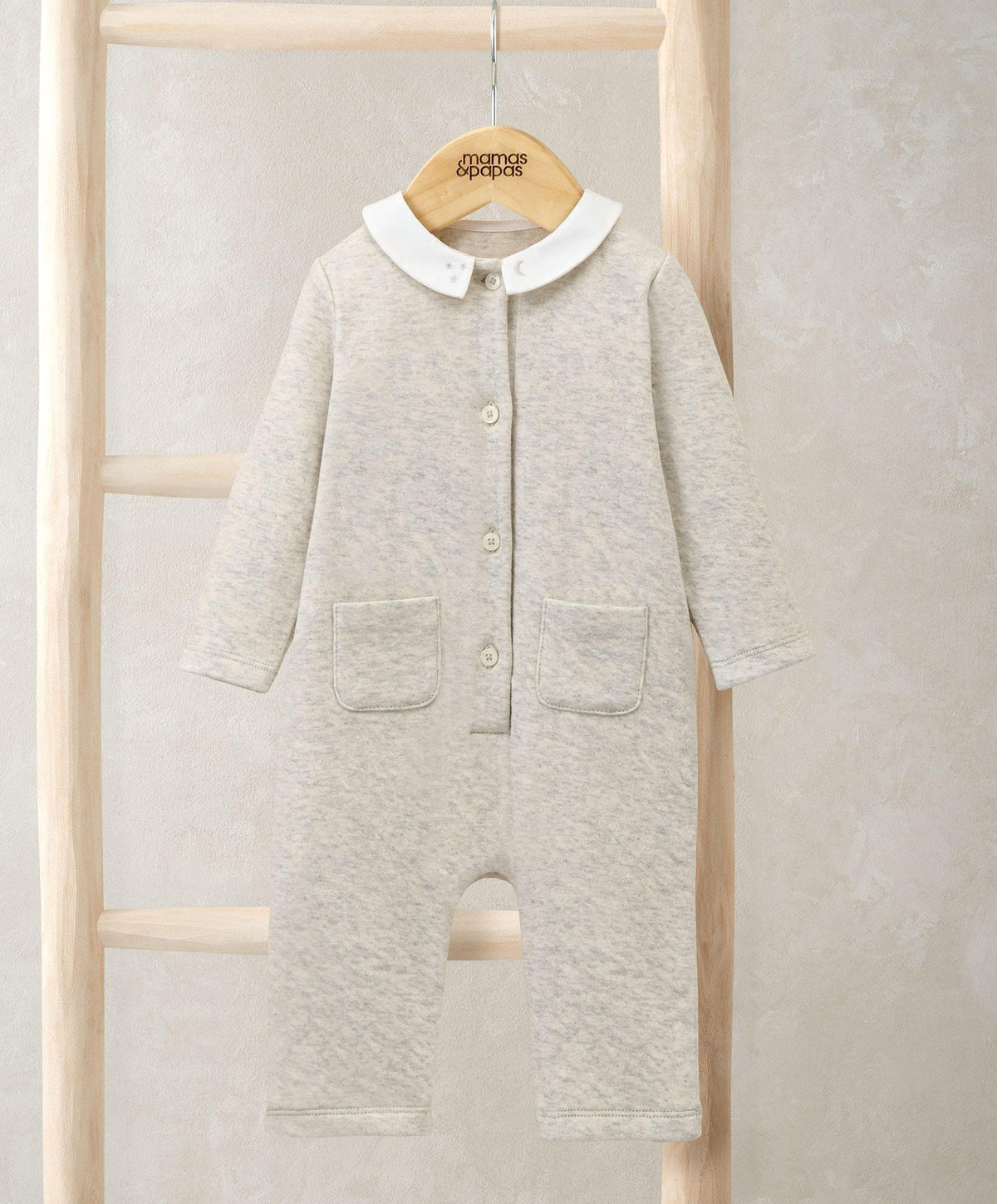 Mamas & Papas Rompers Embroidered Collar Romper