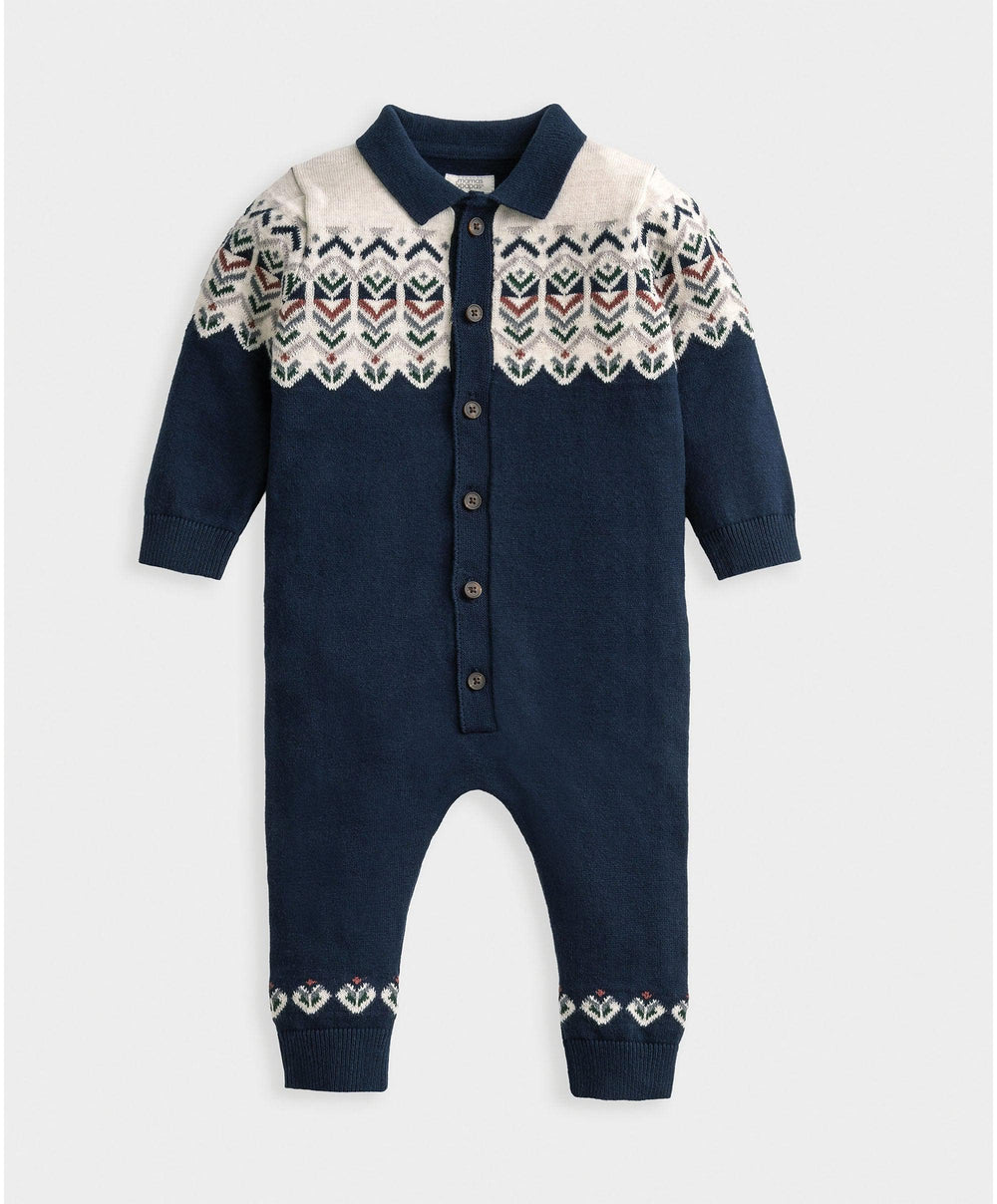 Mamas &amp; Papas Rompers Fairisle Knitted Romper