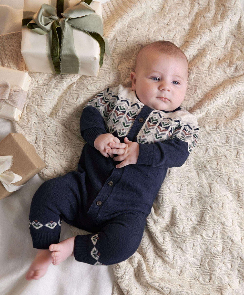 Mamas &amp; Papas Rompers Fairisle Knitted Romper