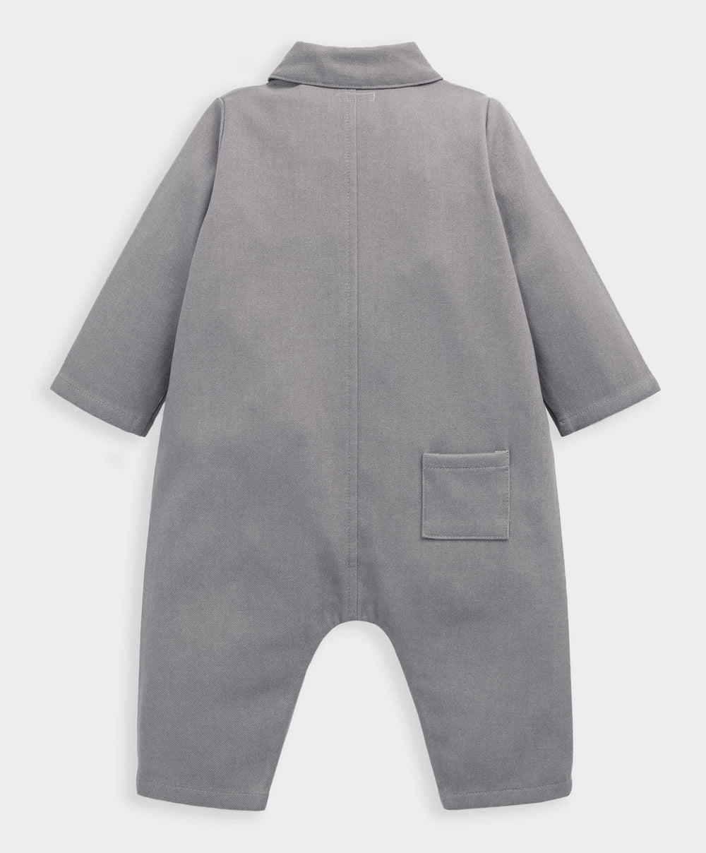 Mamas &amp; Papas Rompers Grey Woven Romper