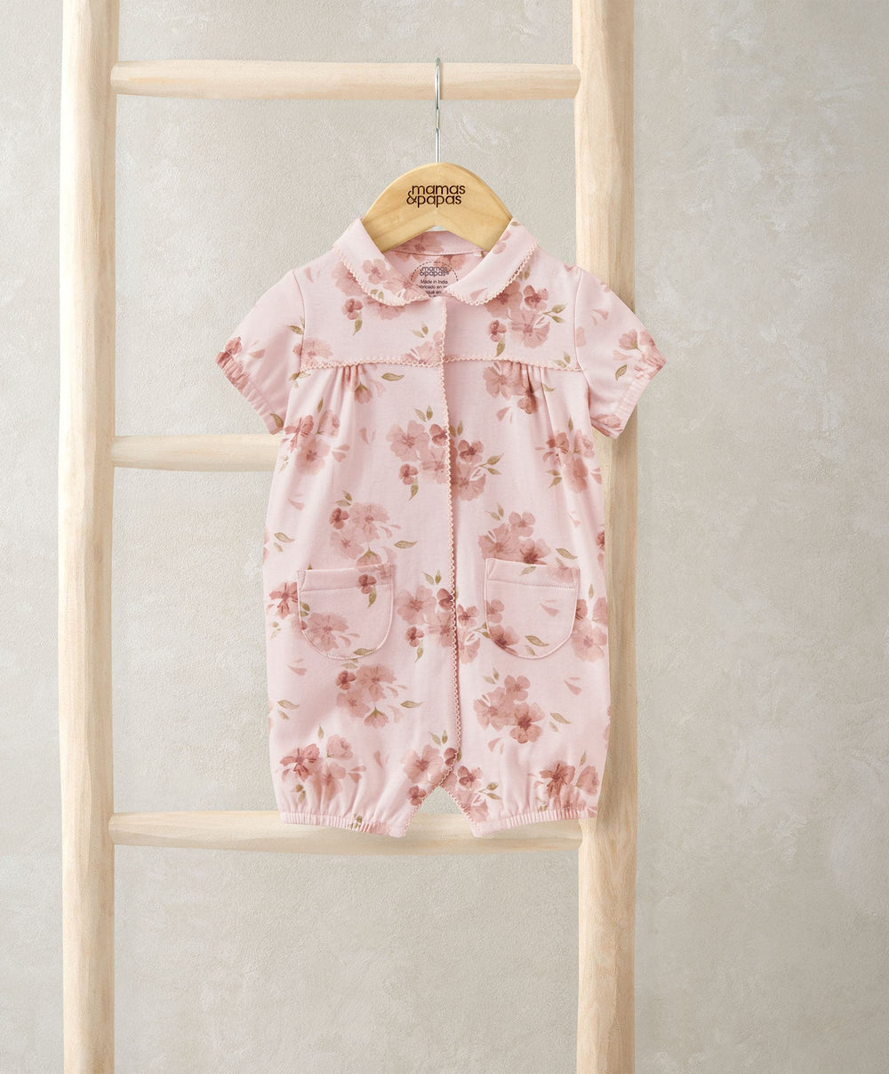 Mamas &amp; Papas Rompers Jersery Floral Romper