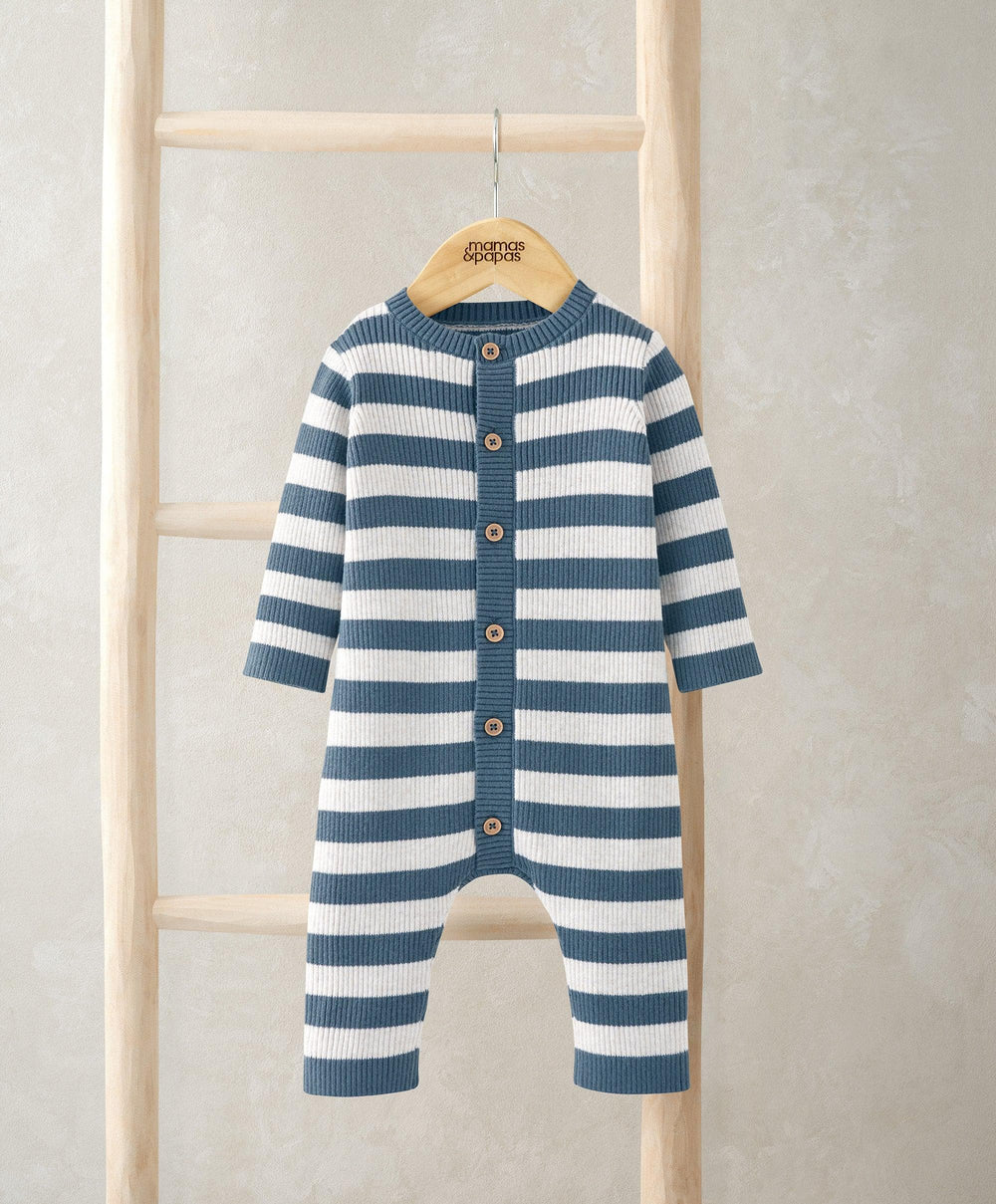 Mamas &amp; Papas Rompers Knit Stripe Romper