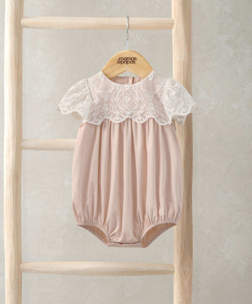 Mamas &amp; Papas Rompers Lace Bodice Romper