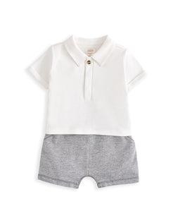 Mamas & Papas Rompers Mock Suit Romper