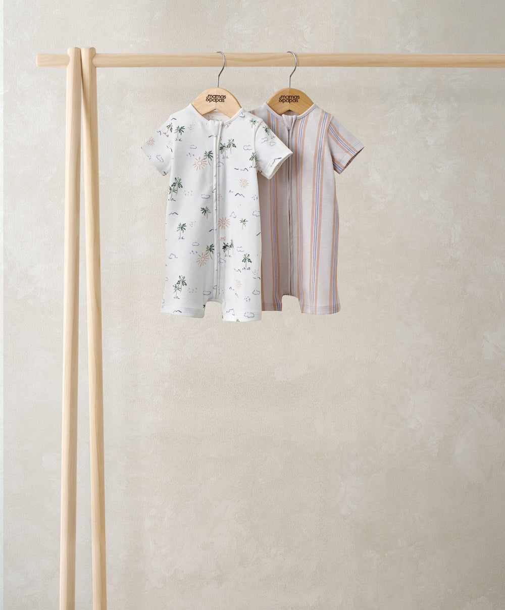 Mamas &amp; Papas Rompers Paradise Rompers (Pack of 2)