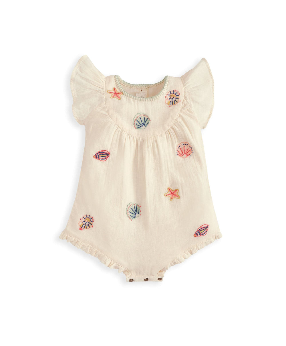 Mamas &amp; Papas Rompers Pink Embroidered Romper