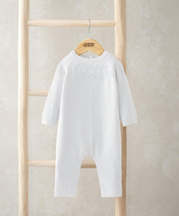 Mamas & Papas Rompers Pointelle Knitted Romper