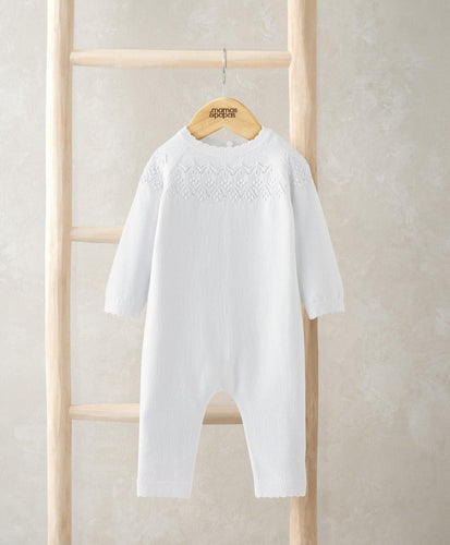 Mamas & Papas Rompers Pointelle Knitted Romper