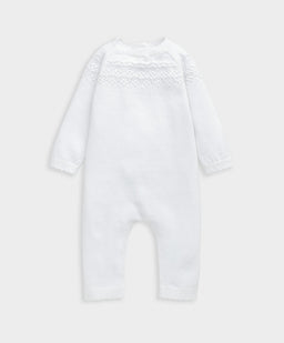Mamas & Papas Rompers Pointelle Knitted Romper